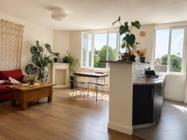 Superbe T3 traversant de 72 m² au dernier étage – Immeuble en pierre – Vue dégagée