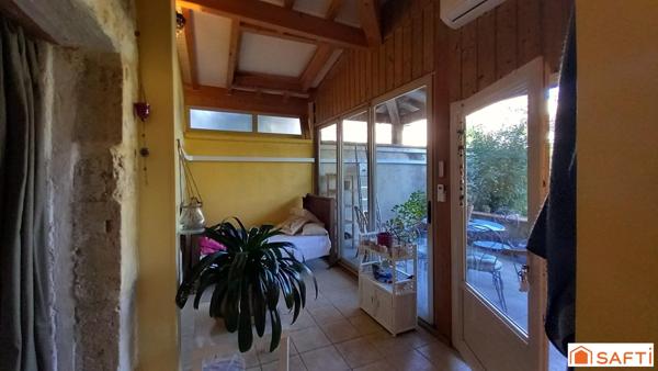 Maison en pierre 130m2, 3 chambres, jardin, garage
