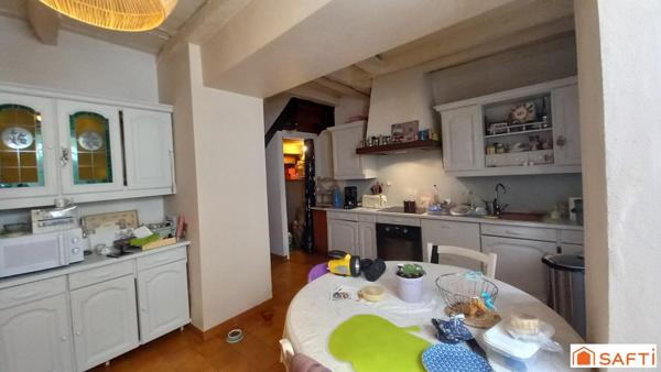 Maison en pierre 130m2, 3 chambres, jardin, garage