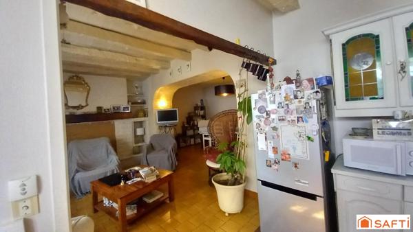 Maison en pierre 130m2, 3 chambres, jardin, garage