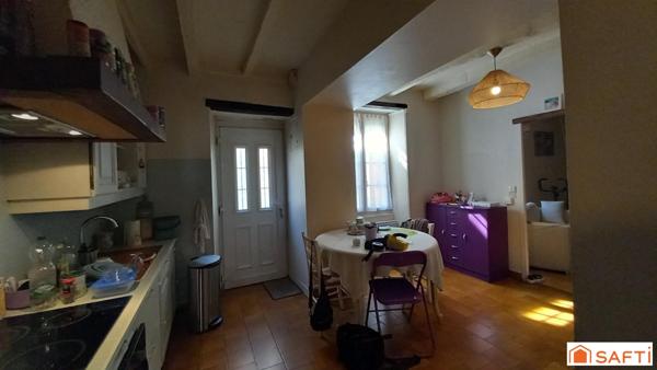Maison en pierre 130m2, 3 chambres, jardin, garage