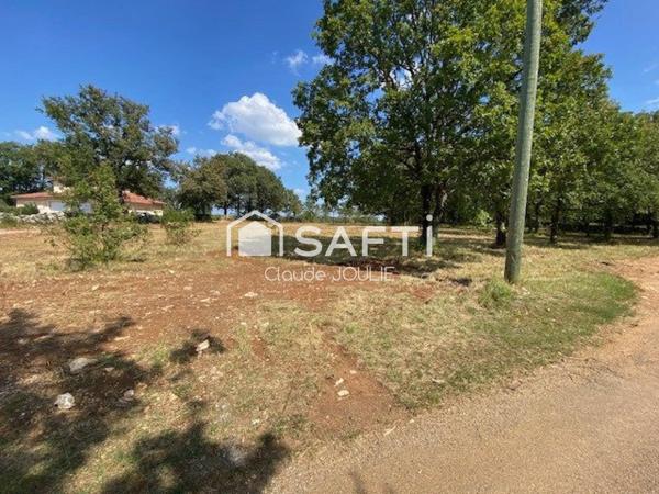 Terrain de 6 547 m² avec permis de construire