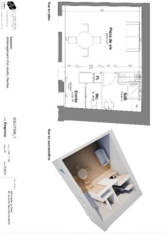A LOUER - NANTES BUTTE SAINTE-ANNE - GRAND T1 AU CALME DE 29.91M² AVEC PARKING