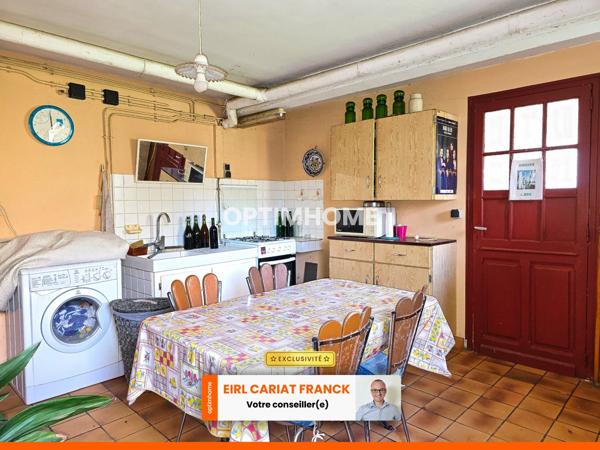 MAISON DE 136 M² AVEC DEPENDANCES, L’ENSEMBLE SUR 1435 M² DE TERRAIN >