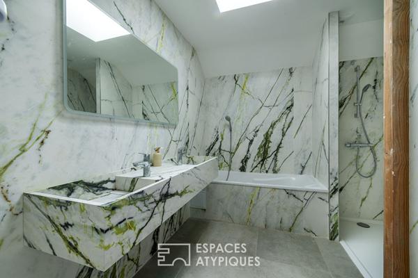 Maison contemporaine, lignes claires et vie de famille – Bouchemaine Pruniers