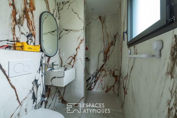 Maison contemporaine, lignes claires et vie de famille – Bouchemaine Pruniers