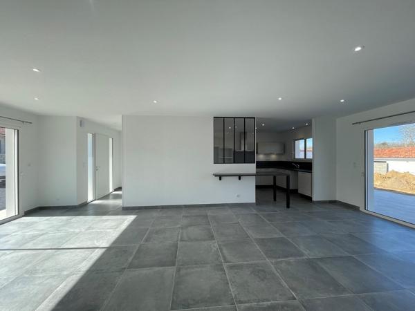 A louer maison neuve plain-pied Mazerolles 10min de Mont de Marsan 3 chambres garage clim