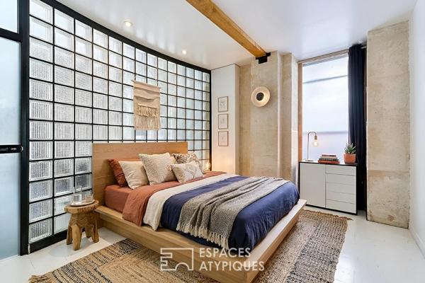 Ancienne boutique reconfigurée avec souplex et courette – Simplon / Jules Joffrin