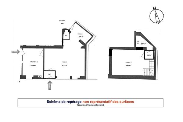 Ancienne boutique reconfigurée avec souplex et courette – Simplon / Jules Joffrin