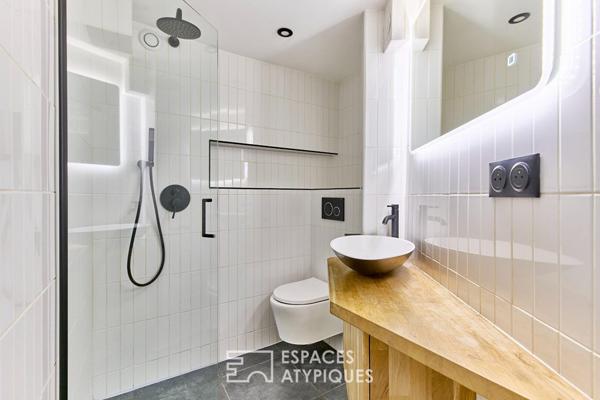 Ancienne boutique reconfigurée avec souplex et courette – Simplon / Jules Joffrin