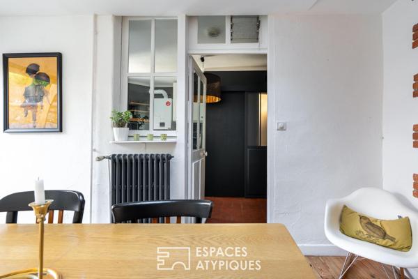 Maison de ville singulière : Esprit atelier et patio intimiste – Nantes Zola