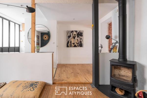 Maison de ville singulière : Esprit atelier et patio intimiste – Nantes Zola