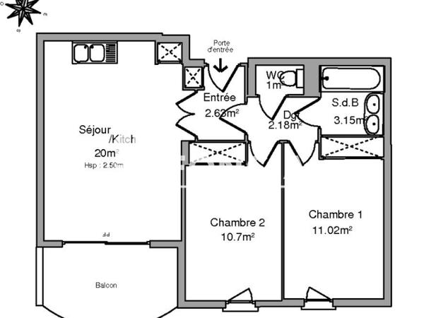 Location Appartement 3 pièces 52.5 m² - 5 RUE DU DOCTEUR PERRIMOND Toulon 83000
