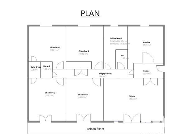 Appartement à vendre 5 pièces 93 m² Poitiers