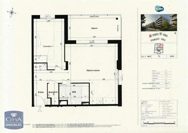 Appartement à louer 2 pièces 49.6m² Cognin (73160)