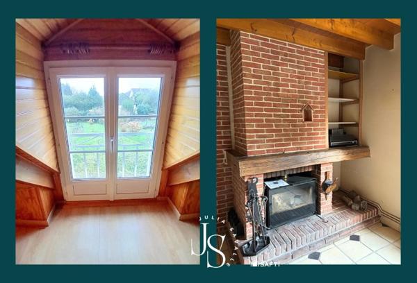 Maison de caractère en briques avec chaudière et insert récents