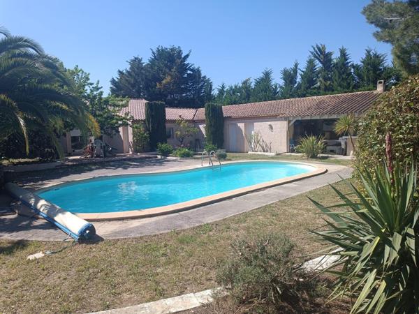grande Piece de vie, 3 chambres, grand jardin, piscine
