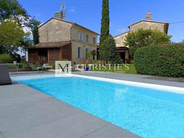 Somptueuse Maison Girondine entièrement rénovée avec piscine, près de Libourne