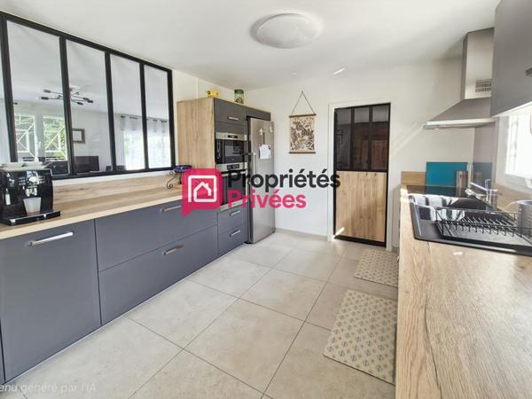 Maison plain-pied 128 m2, 6 pièces, 1162 m2 de jardin clos
