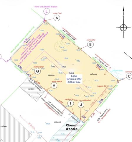 Terrain à vendre 330 m² Saint-Étienne-de-Montluc