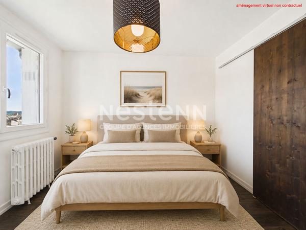 Aurillac centre-ville, à vendre appartement 3 pièces, rénové, avec balcon sans vis à vis, cave et garage.