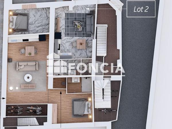 À vendre Appartement 2 pièces 41 m² - Laval 53000