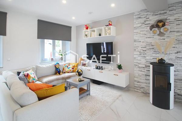 Maison rénovée 105m2 hab avec 3 chambres, garage, terrasse et jardin!