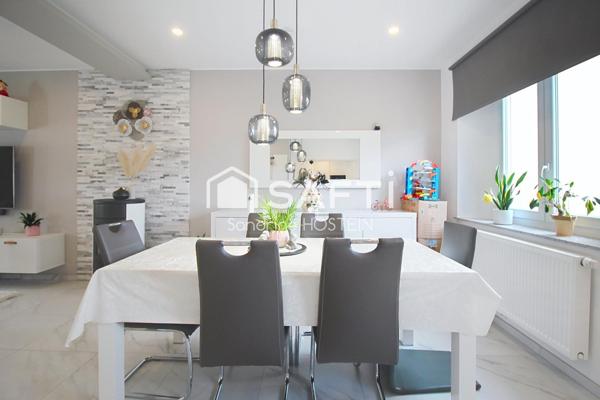 Maison rénovée 105m2 hab avec 3 chambres, garage, terrasse et jardin!