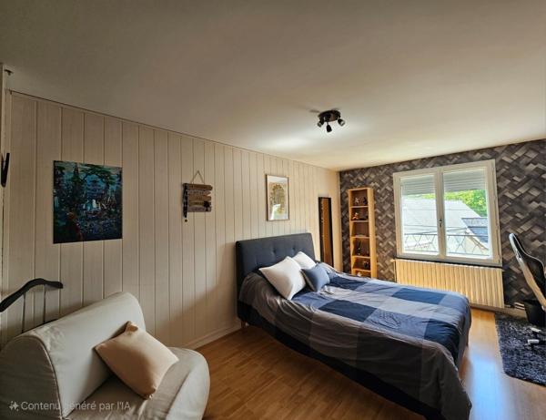 Maison rénovée avec jardin.