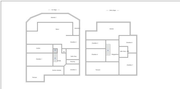 Maison 9 pièces de 276m²  avec deux appartements sur une parcelle de 1434m² divisible
