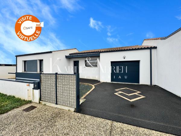 PLAIN-PIED CONTEMPORAIN 3 CHAMBRES AVEC GARAGE ET JARDIN