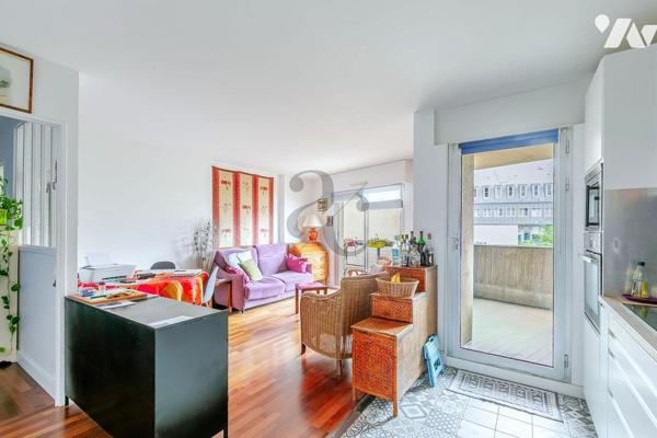 PARIS XIX – Métro Ourcq  – 2 pièces avec balcon, cave et parking