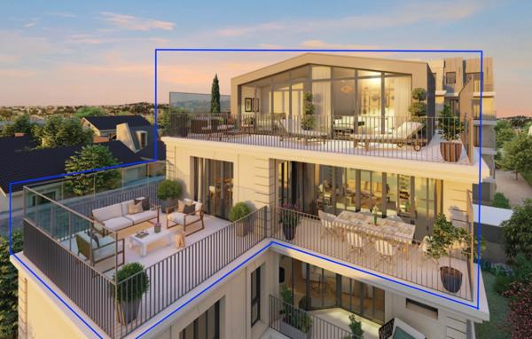 Appartement à vendre 4 pièces 100m2 - LE PERREUX SUR MARNE (94) - Dernier étage terrasse - Parking