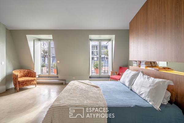 Appartement d’architecte avec rooftop – Louvre-Rivoli