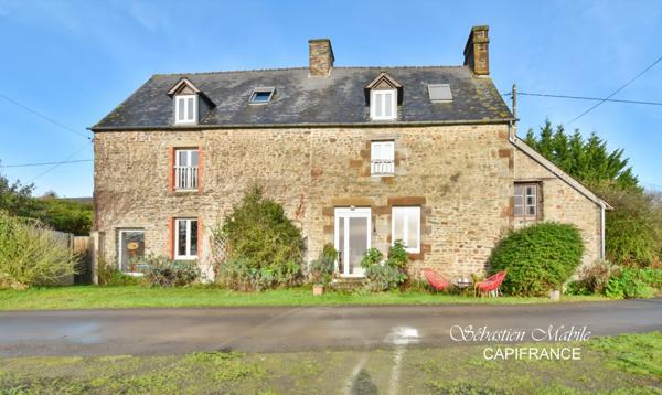 Maison en pierre à vendre 7 pièces à Pleine-Fougères (35) en Baie du Mont Saint Michel - terrain de 4200 M²