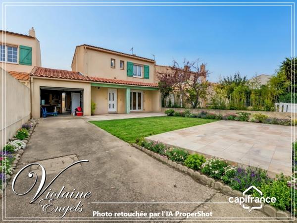 Maison avec piscine couverte et garage – Narbonne secteur résidentiel