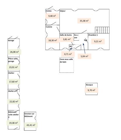 Montmirail (51210) Maison à rénover
