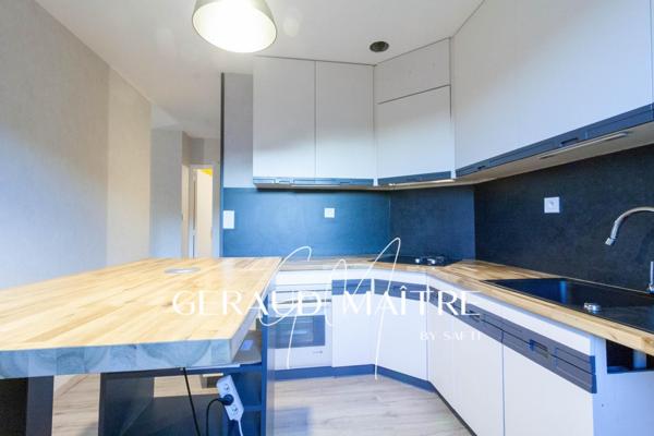 Apt 3 chambres, séjour avec cheminée, balcon vue viaduc, garage