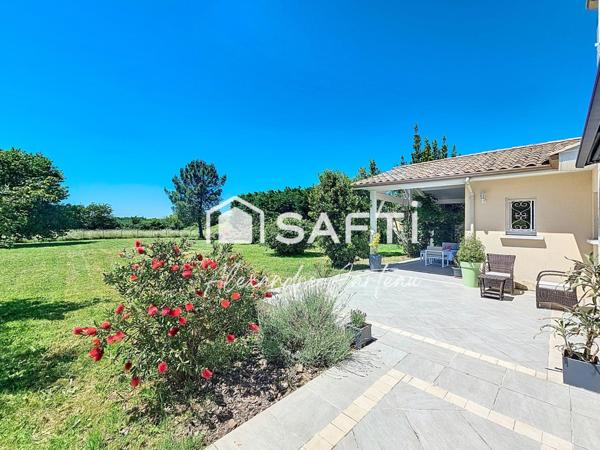 Maison au calme, 5 chambres, bureau, salle cinéma et double garage
