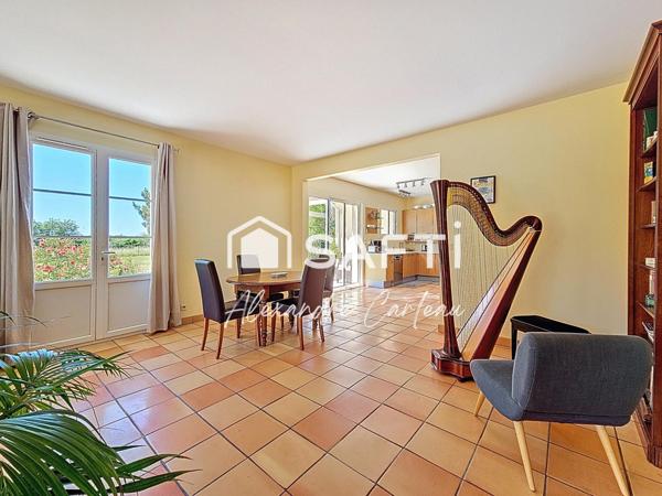 Maison au calme, 5 chambres, bureau, salle cinéma et double garage