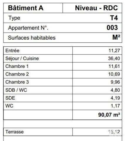 Appartement à vendre 4 pièces 90 m² Quéven