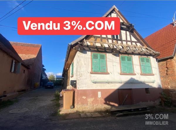 3%COM Maison alsacienne en cours de rénovation Hochfelden (67270)