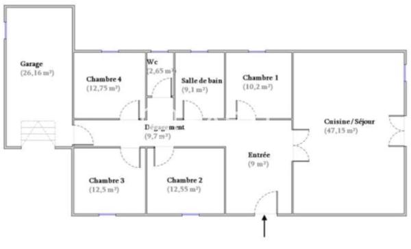 MAISON DE PLAIN-PIED À ALATA, SECTEUR TROVA .