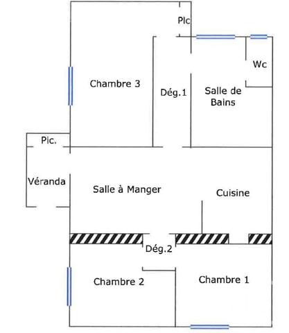 Appartement F4 à vendre  4 pièces - 64,50 m2 MONTBELIARD - 25