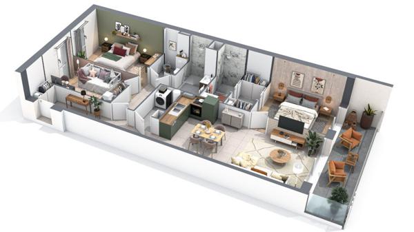 Appartement T4 neuf ? Résidence Le Chêne Liège ? Saint-Gilles-Croix-de-Vie 91.6 m2