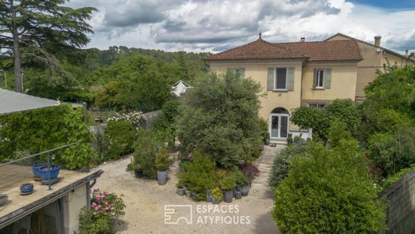 charmante maison bourgeoise avec jardin, terrasses et atelier d’artiste