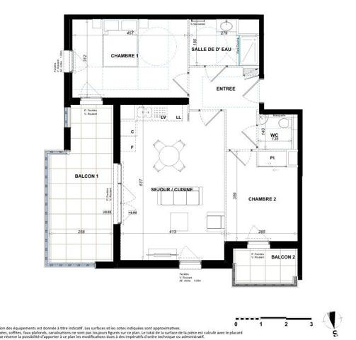Appartement à vendre 3 pièces 62 m² Antibes