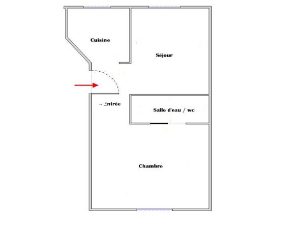 Appartement 2 pièces - 28 m² Exclusivité efficity