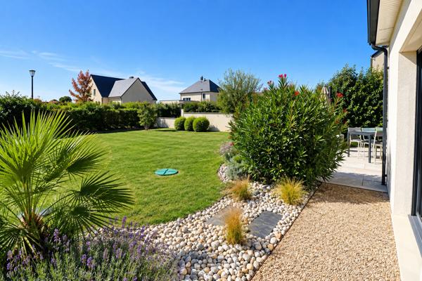 CAEN NORD OUEST - Pavillon récent avec vie de plain pieds sur terrain paysagé