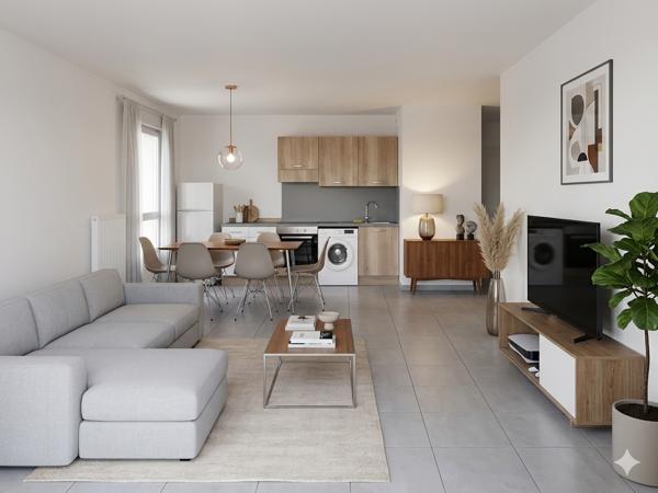 Appartement 3 pièces 59.61 m2